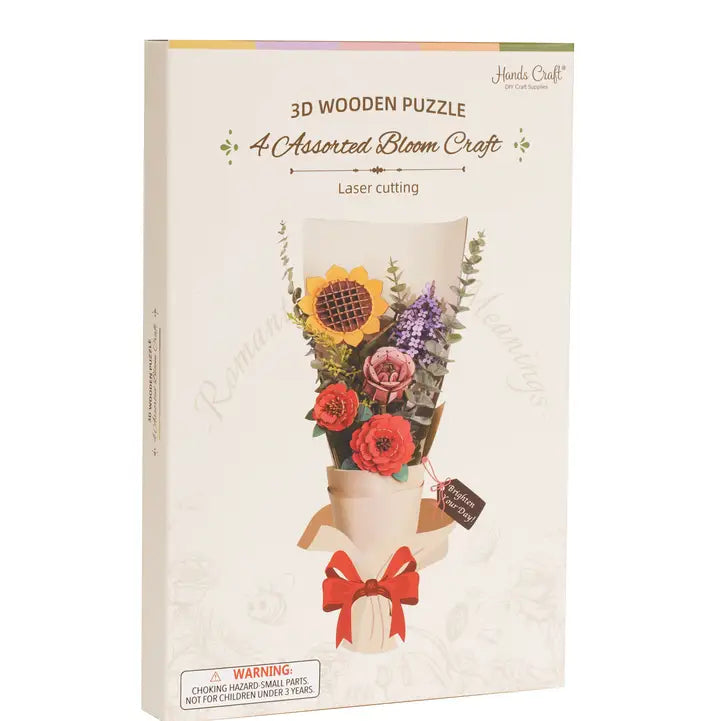 3D Wooden Flower - Puzzle Bundle Pack - Game On