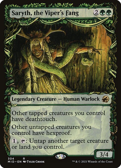 Saryth, the Viper's Fang (304) - SHOWCASE (Foil) - Innistrad: Midnight Hunt - Game On