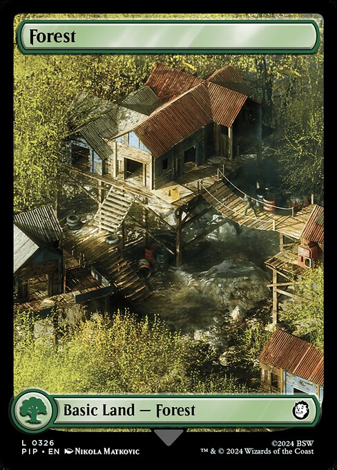 Forest (326) - FULL ART - Fallout - Game On