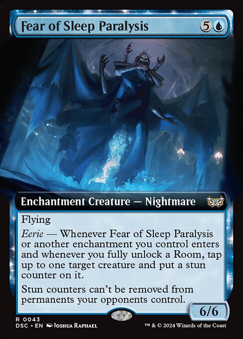 Fear of Sleep Paralysis (43) - EXTENDED ART - Duskmourn: House of Horror Commander - Game On