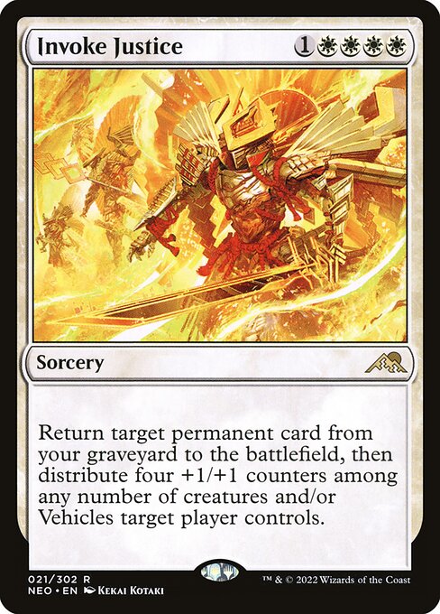 Invoke Justice (21) (Foil) - Kamigawa: Neon Dynasty - Game On
