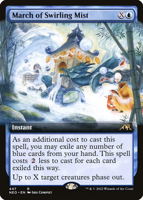 March of Swirling Mist (447) - EXTENDED ART - Kamigawa: Neon Dynasty - Game On