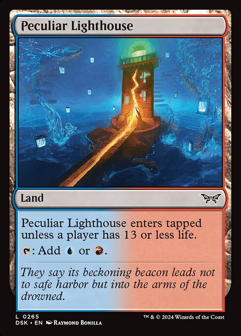 Peculiar Lighthouse (265) (Foil) - Duskmourn: House of Horror - Game On