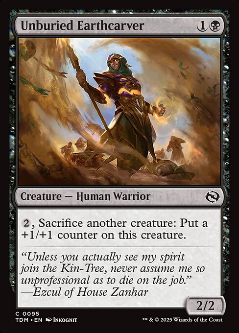 Unburied Earthcarver (95) (Foil) - Tarkir: Dragonstorm - Game On