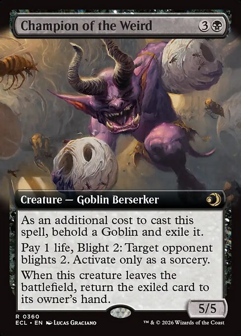 Champion of the Weird (360) - EXTENDED ART (Foil) - Lorwyn Eclipsed - Game On