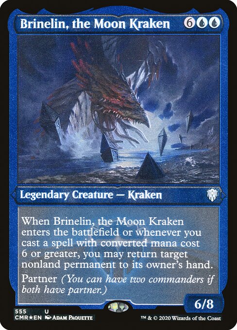 Brinelin, the Moon Kraken (555) (Etched) - Commander Legends - Game On