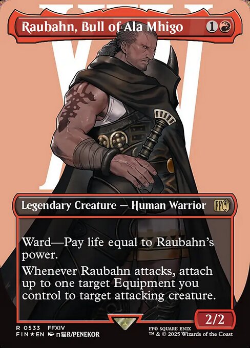 Raubahn, Bull of Ala Mhigo (533) - BORDERLESS - FULL ART - Final Fantasy - Game On