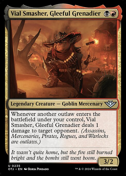 Vial Smasher, Gleeful Grenadier (235) (Foil) - Outlaws of Thunder Junction - Game On