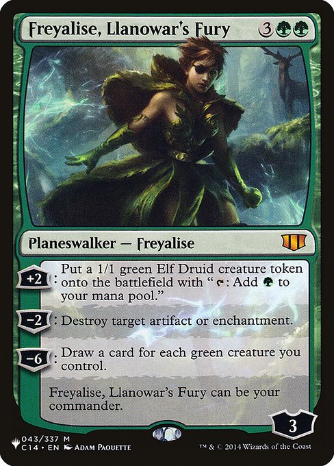 Freyalise, Llanowar's Fury (C14-43) - The List - Game On