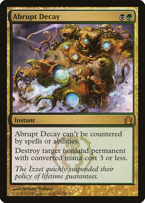 Abrupt Decay (141) (Foil) - Return to Ravnica - Game On