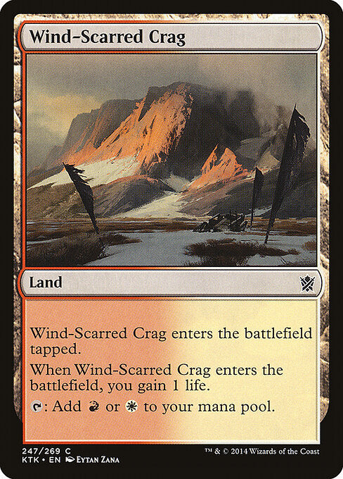 Wind-Scarred Crag (247) (Foil) - Khans of Tarkir - Game On