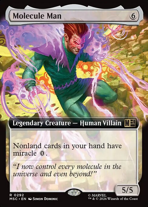 Molecule Man (292) - EXTENDED ART - Marvel Super Heroes Commander - Game On