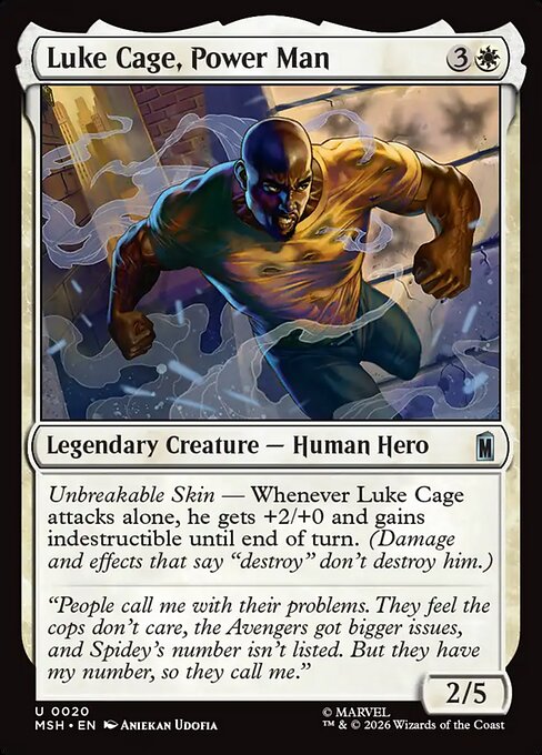 Luke Cage, Power Man (20) (Foil) - Marvel Super Heroes - Game On