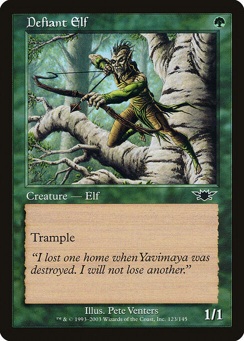Defiant Elf (123) (Foil) - Legions - Game On