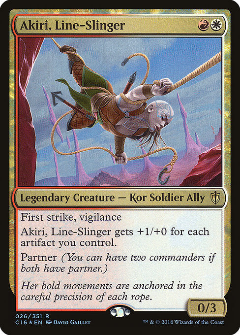 Akiri, Line-Slinger (26) (Foil) - Commander 2016 - Game On