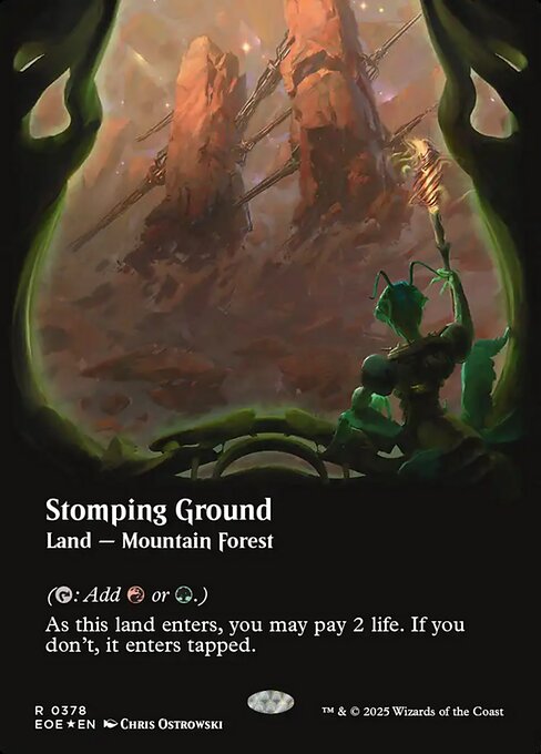 Stomping Ground (378) - BORDERLESS (Foil) - Edge of Eternities - Game On