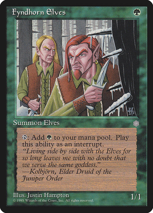 Fyndhorn Elves (244) - Ice Age - Game On