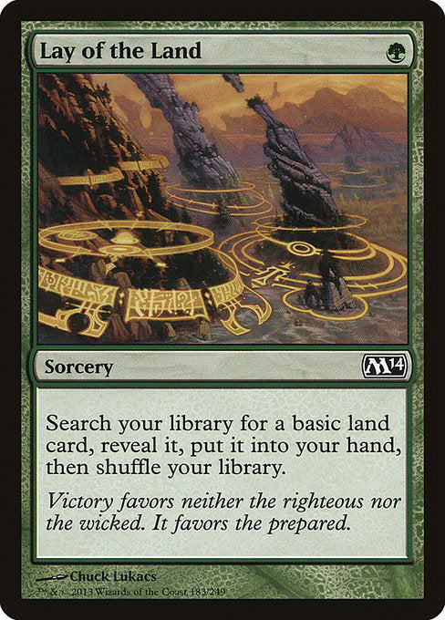 Lay of the Land (183) (Foil) - Magic 2014 - Game On