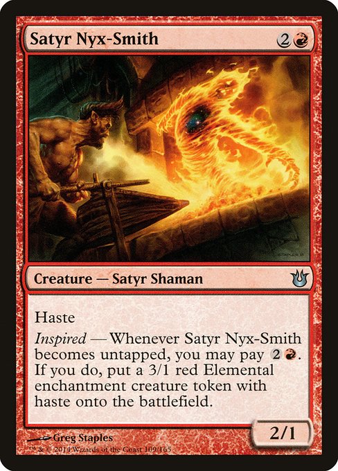 Satyr Nyx-Smith (109) (Foil) - Born of the Gods - Game On