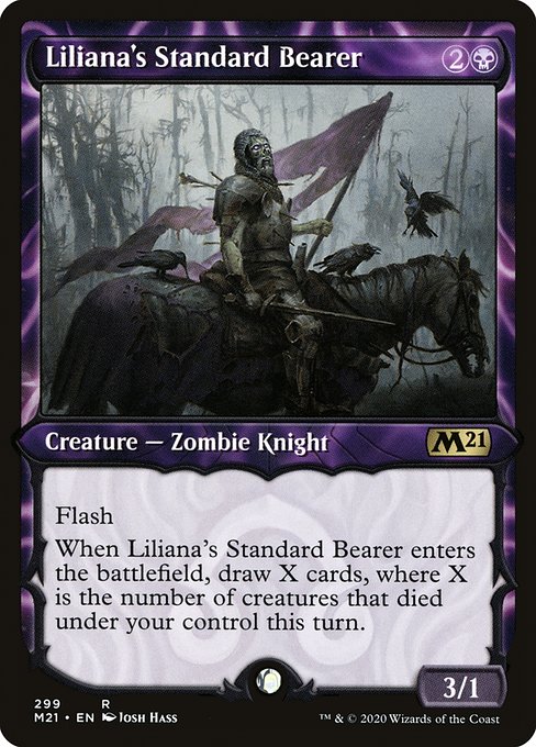 Liliana's Standard Bearer (299) - SHOWCASE - Core Set 2021 - Game On