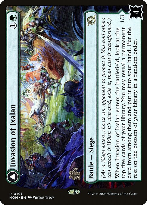 Invasion of Ixalan // Belligerent Regisaur (191s) (Foil) - March of the Machine Promos - Game On