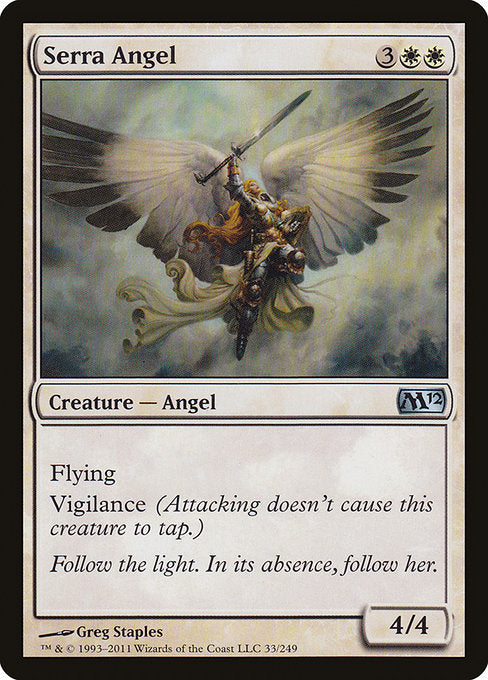 Serra Angel (33) (Foil) - Magic 2012 - Game On