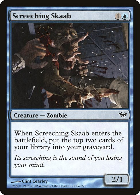 Screeching Skaab (47) (Foil) - Dark Ascension - Game On