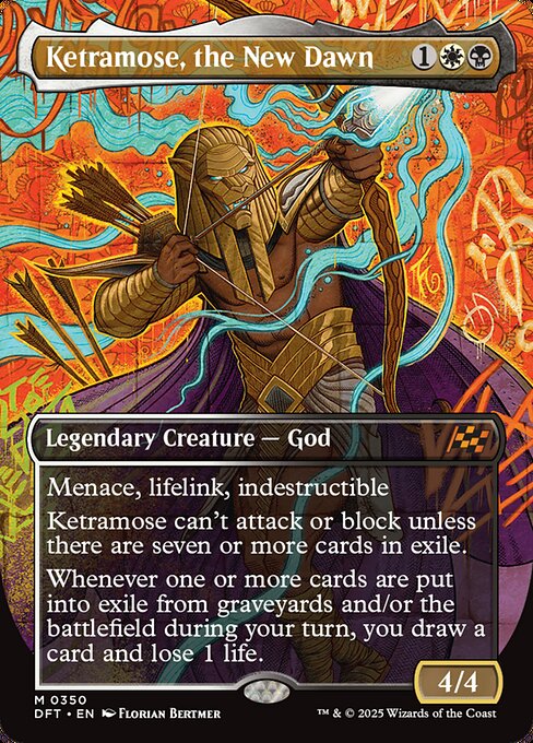 Ketramose, the New Dawn (350) - BORDERLESS (Foil) - Aetherdrift - Game On