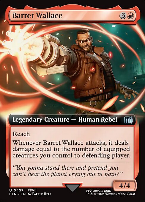 Barret Wallace (457) - EXTENDED ART - Final Fantasy - Game On