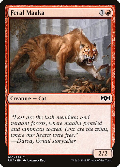 Feral Maaka (100) (Foil) - Ravnica Allegiance - Game On