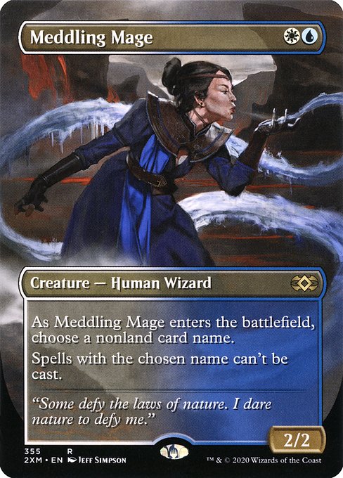 Meddling Mage (355) - BORDERLESS - FULL ART - Double Masters - Game On