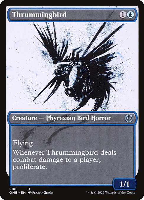 Thrummingbird (288) - SHOWCASE - Phyrexia: All Will Be One - Game On