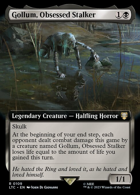 Gollum, Obsessed Stalker (109) - EXTENDED ART - Tales of Middle-earth Commander - Game On