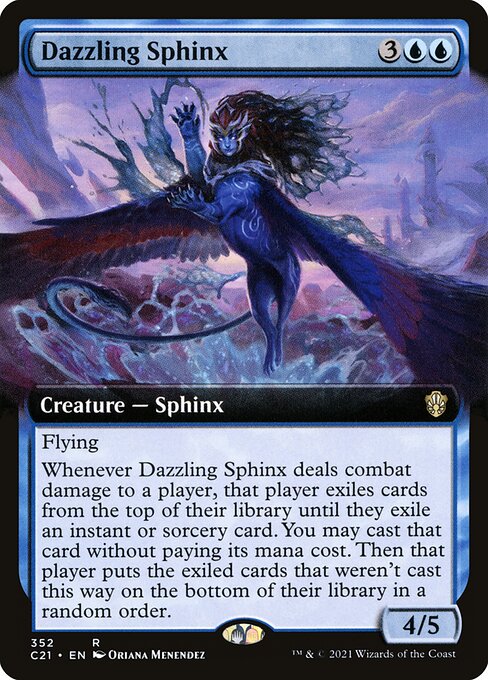 Dazzling Sphinx (352) - EXTENDED ART - Commander 2021 - Game On