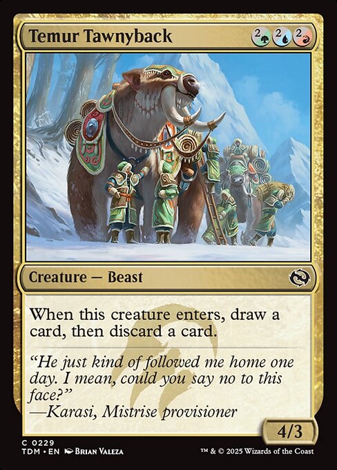 Temur Tawnyback (229) (Foil) - Tarkir: Dragonstorm - Game On