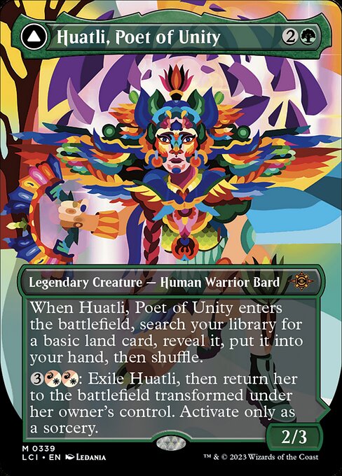 Huatli, Poet of Unity // Roar of the Fifth People (339) - BORDERLESS - The Lost Caverns of Ixalan - Game On