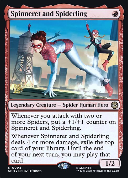 Spinneret and Spiderling (94s) (Foil) - Marvel's Spider-Man Promos - Game On