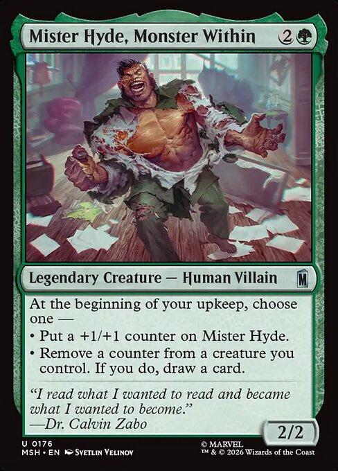 Mister Hyde, Monster Within (176) (Foil) - Marvel Super Heroes - Game On