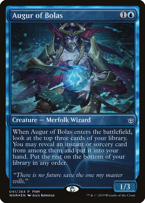 Augur of Bolas (41) (Foil) - War of the Spark Promos - Game On