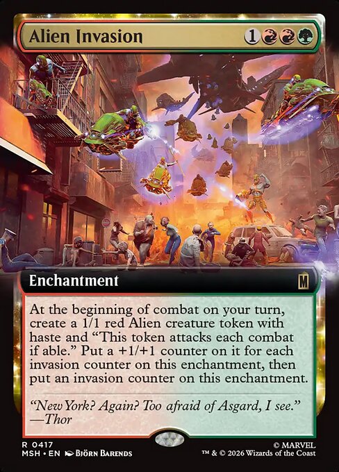 Alien Invasion (417) (Foil) - Marvel Super Heroes - Game On