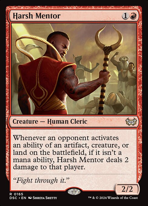Harsh Mentor (165) - Duskmourn: House of Horror Commander - Game On