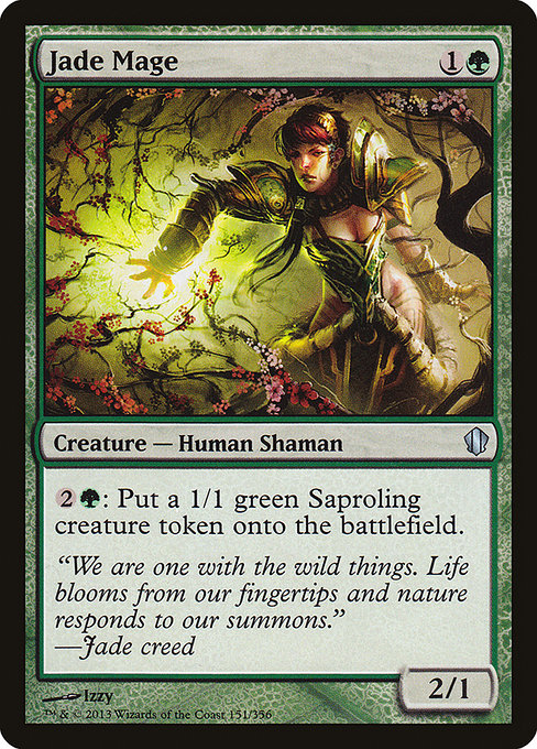 Jade Mage (151) - Commander 2013 - Game On