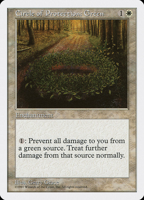 Circle of Protection: Green (19) - Fifth Edition - Game On