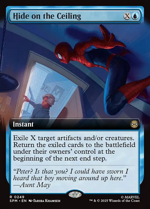 Hide on the Ceiling (249) - EXTENDED ART (Foil) - Marvel's Spider-Man - Game On