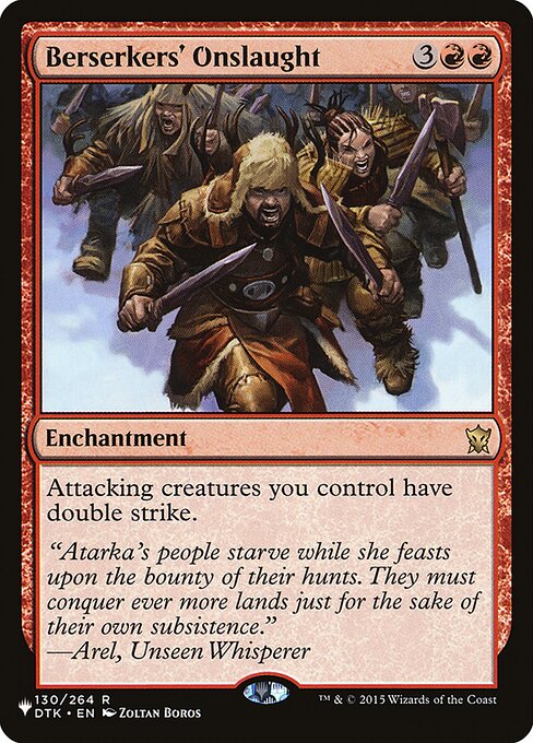 Berserkers' Onslaught (DTK-130) - The List - Game On