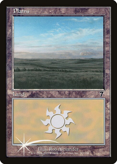 Plains (342★) (Foil) - Seventh Edition - Game On
