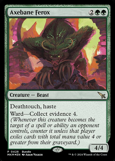 Axebane Ferox (428) (Foil) - Murders at Karlov Manor - Game On