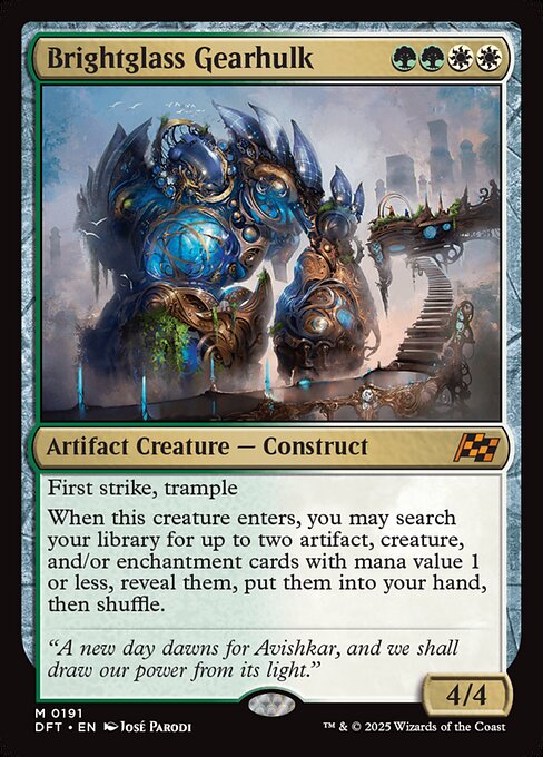 Brightglass Gearhulk (191) (Foil) - Aetherdrift - Game On