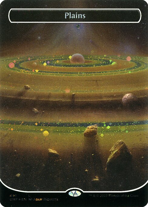 Plains (491) - BORDERLESS - FULL ART (Foil) - Unfinity - Game On