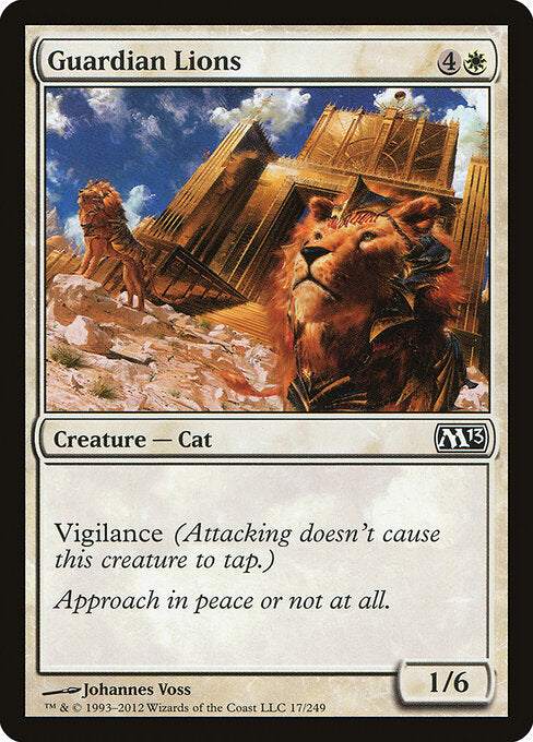 Guardian Lions (17) (Foil) - Magic 2013 - Game On